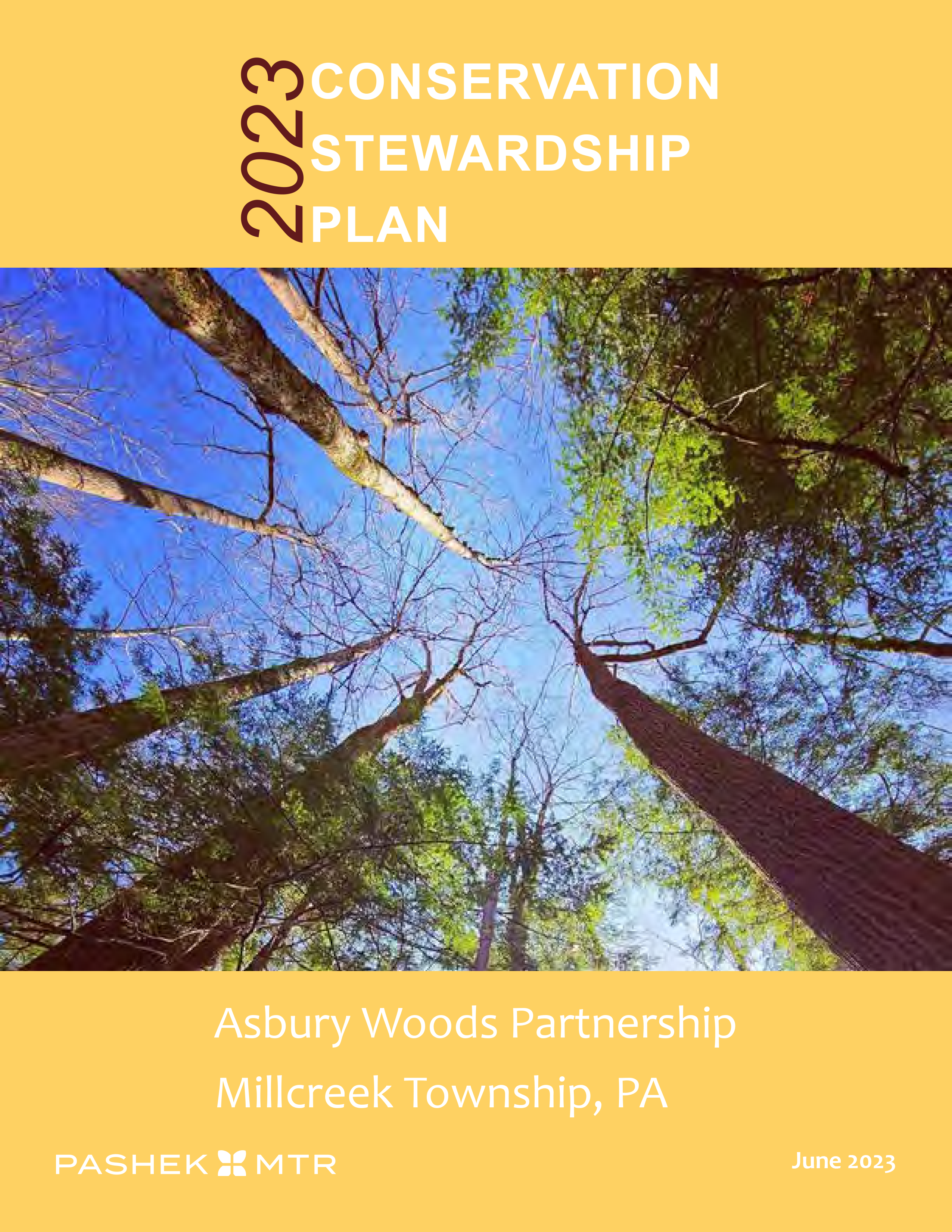 Conservation Stewardship Plan COVER