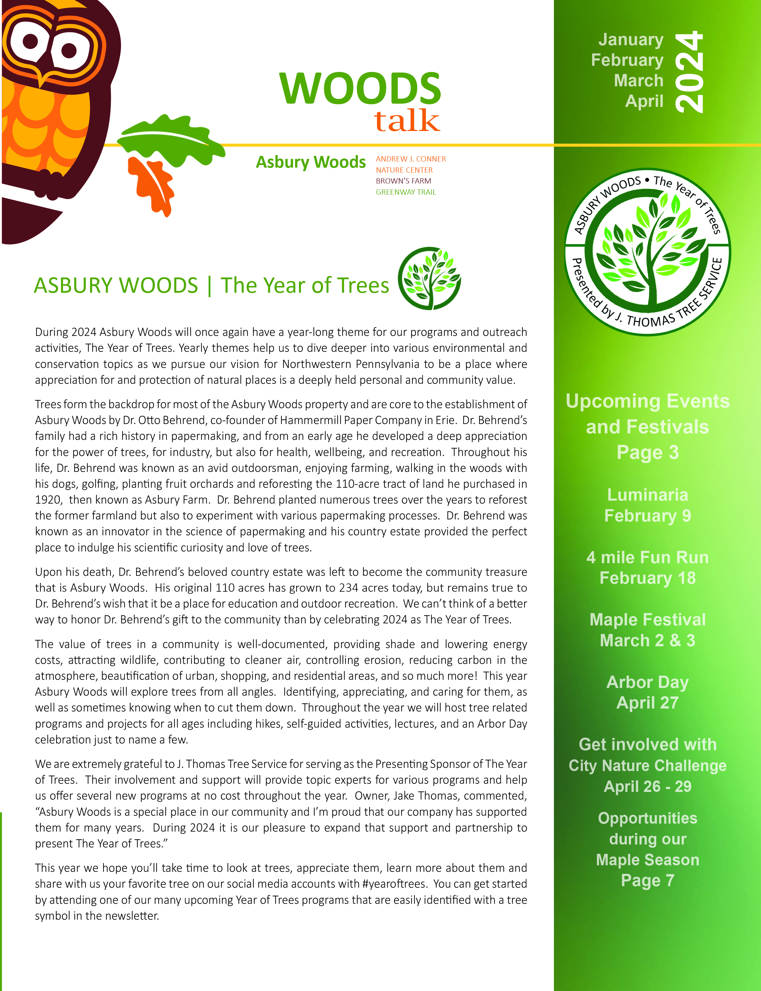Newsletter Jan through April WEB Cover