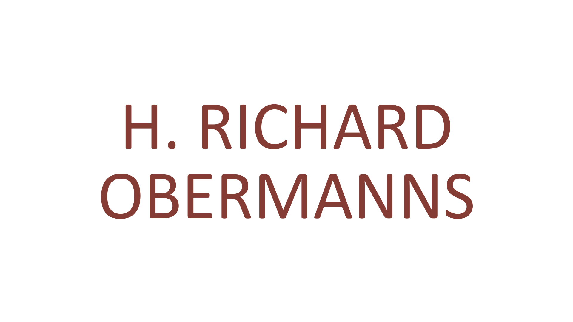 H Richard Obermanns sponsor
