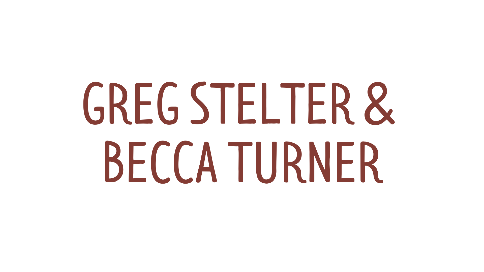 BIRCH Greg Stelter and Becca Turner