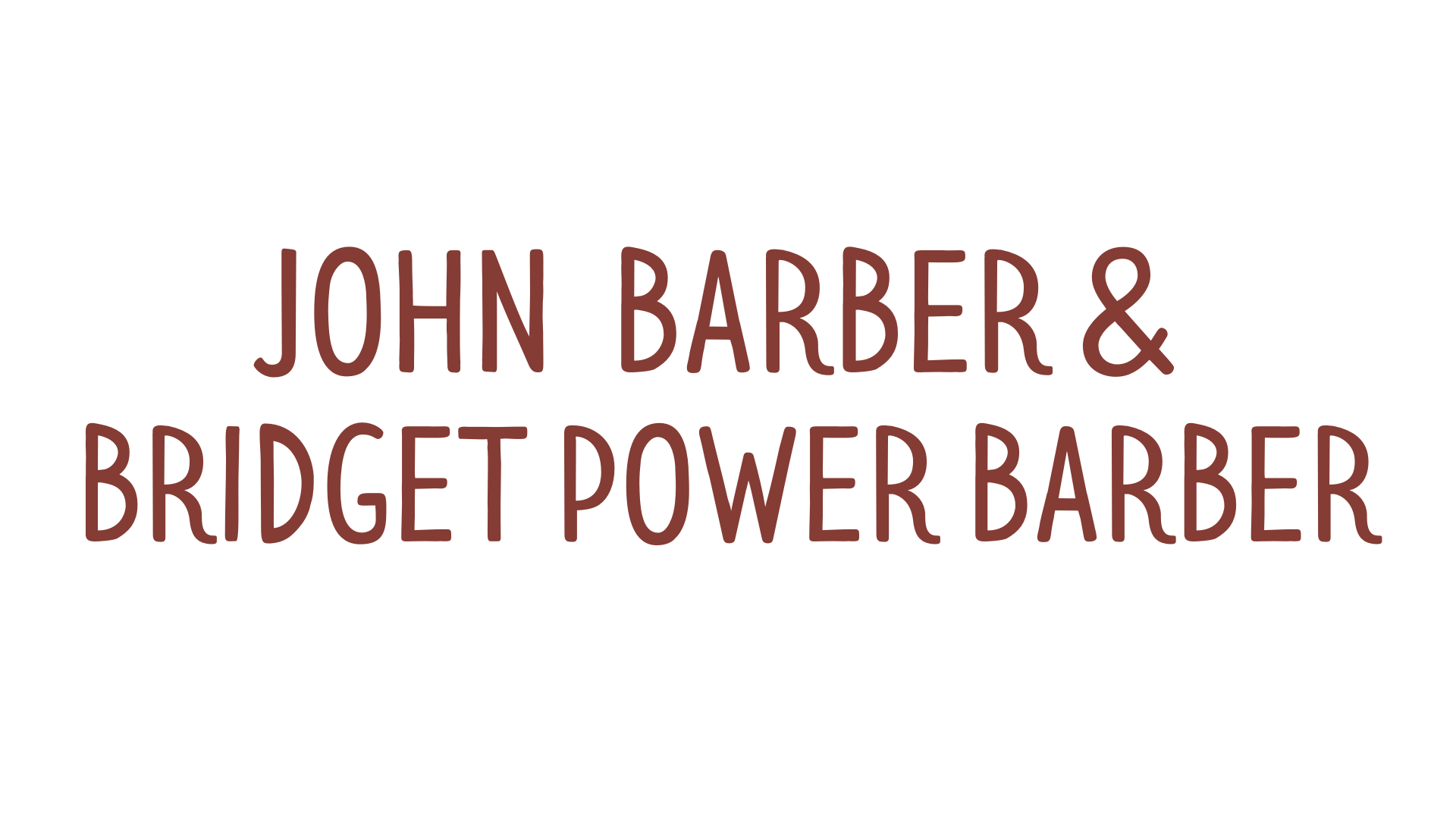 BIRCH John and Bridget Barber
